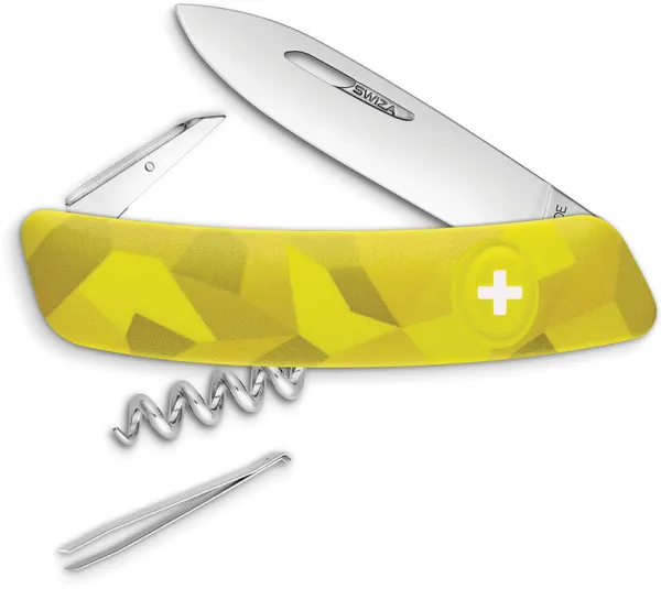 Swiza C01 Button Lock Yellow Camo SZA102080