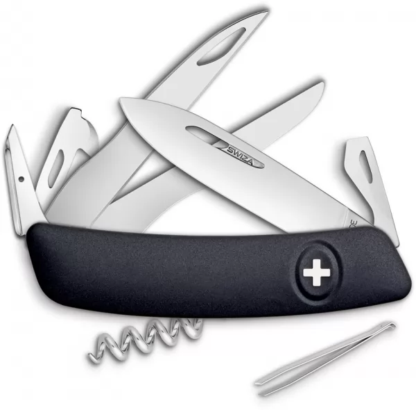 Swiza D07 Swiss Pocket Knife Black SZA1101010