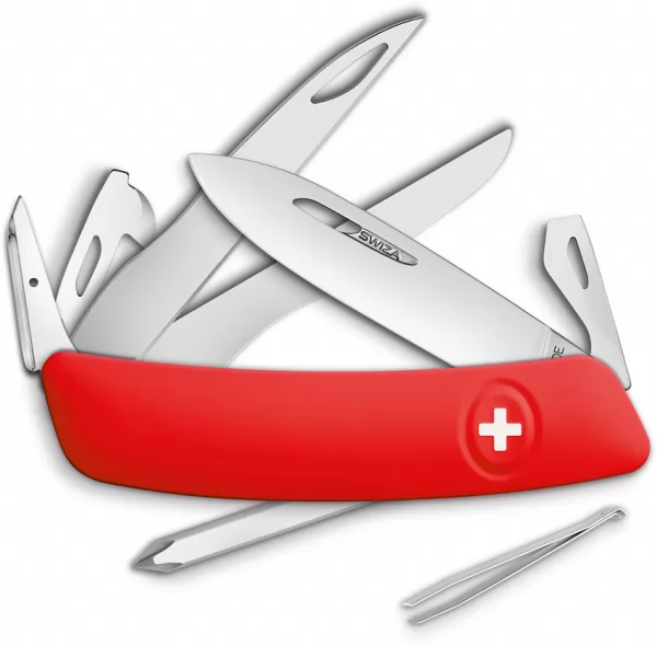Swiza D08 Swiss Pocket Knife Red SZA1201000