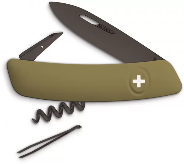 Swiza D01 B Olive Swiss Pocket Knife SZA131050