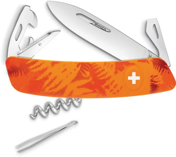 Swiza C03 Button Lock Orange Camo SZA302060