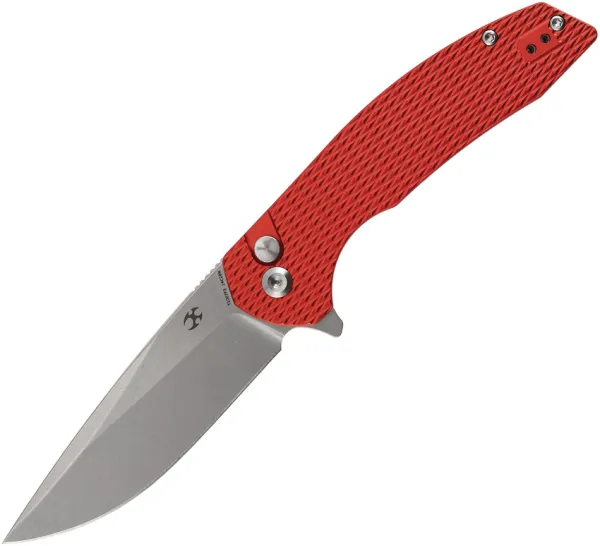 Kansept Knives Accipiter Button Lock Red Alum T1007F3