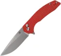 Kansept Knives Accipiter Button Lock Red Alum - T1007F3