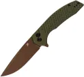 Kansept Knives Accipiter Button Lock Green - T1007F5