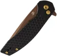 Kansept Knives Accipiter Button Lock Black T1007F6