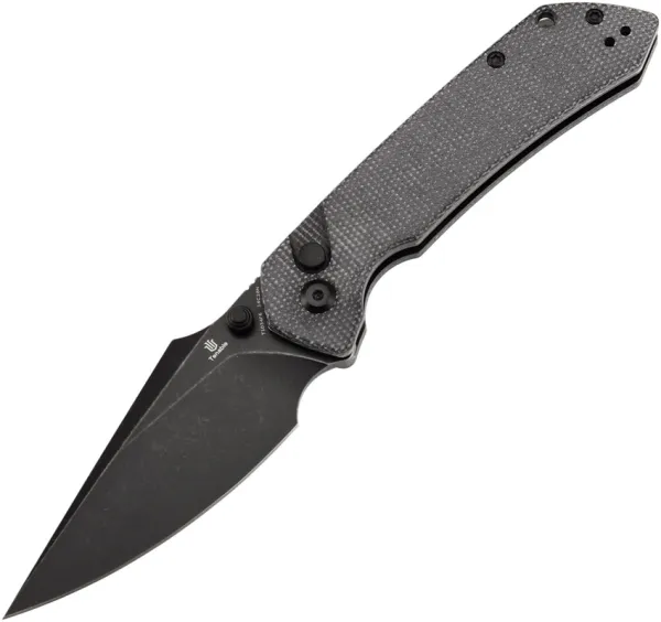 Tenable Knives Fenrir Button Lock Blk Mic T1034F6