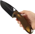 Tenable Knives Bombur Linerlock Amber PEI T1054A7