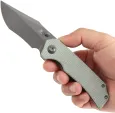 Tenable Knives Fermi Linerlock Green Micarta T1122A4