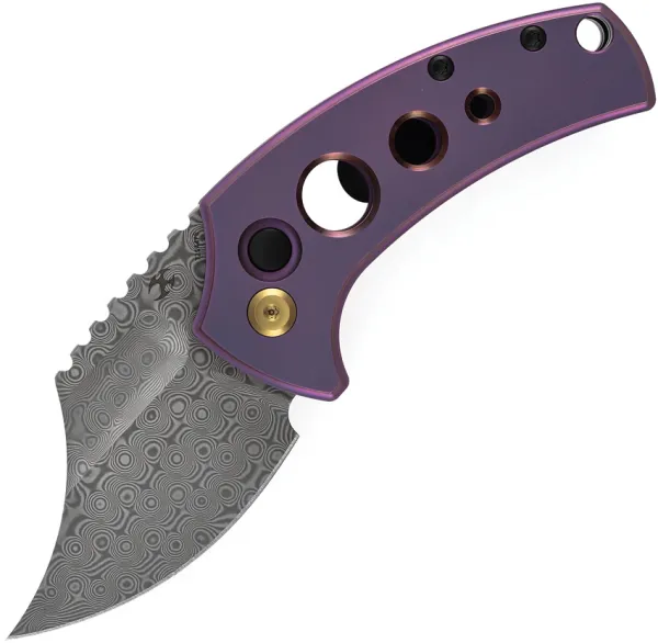 Kansept Knives Wasp Button Lock Purple Ti T2144F6
