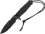 TB Outdoor Survival Fixed Blade Black - TBO001
