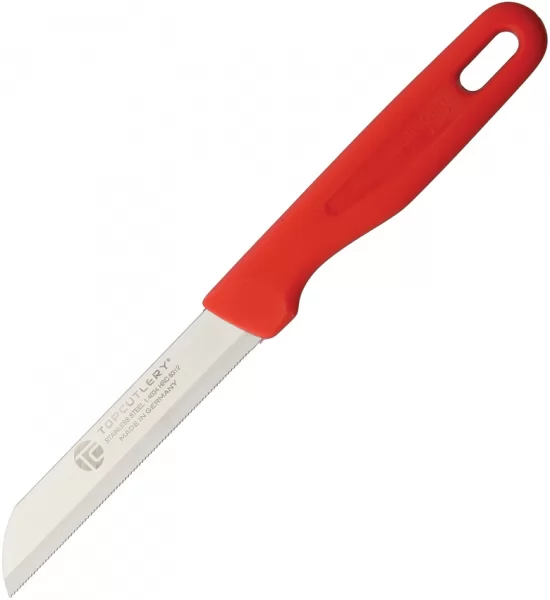 Top Cutlery Paring Micro Serrated Red TC17343R