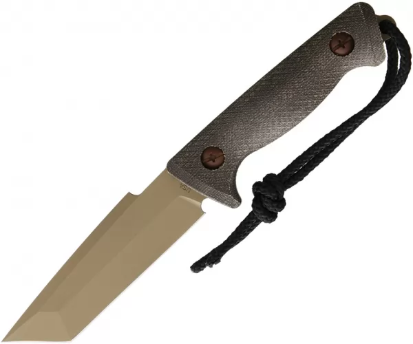 Treeman Combat Knives 19 Delta Coyote Leather TCK025