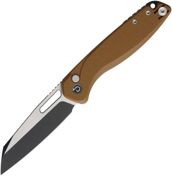 Defcon Button Lock Folder Brown TD020BR