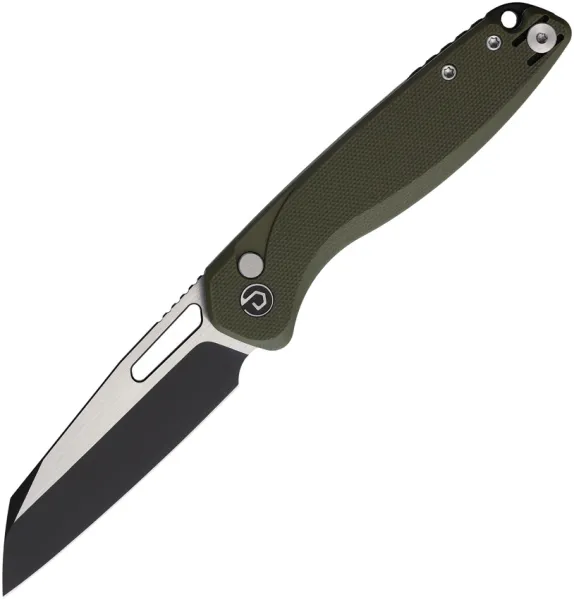Defcon Button Lock Folder OD Green TD020OD
