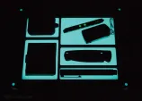 TEC Accessories Halo Valet Tray Aqua TECEVT01AQ