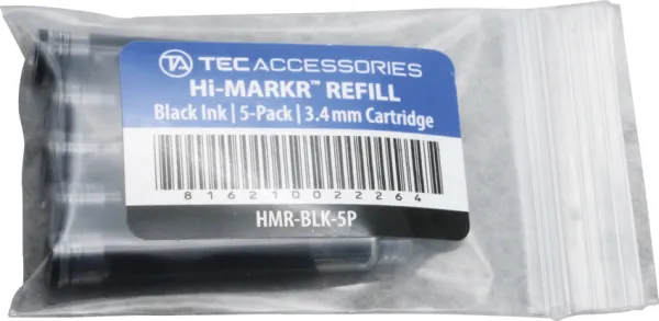 TEC Accessories Hi-MARKR Refill Black 5-Pack TECHMRBK5