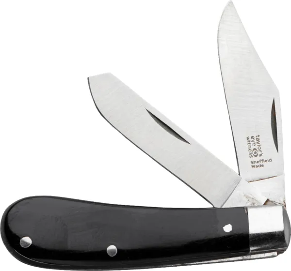 Taylors Eye Witness Twin Blade Slip Joint Black TEW2077