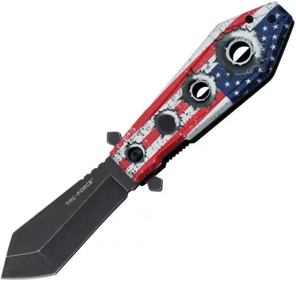 Tac Force Linerlock A-O US Flag TF1048F