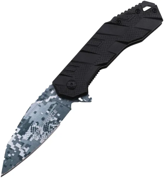 Tac Force Linerlock Digi Camo A-O Black TF1049BK