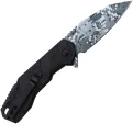 Tac Force Linerlock Digi Camo A-O Black TF1049BK