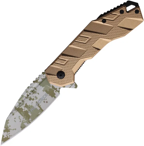 Tac Force Linerlock Digi Camo A-O Tan TF1049TN