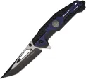 Tac Force Linerlock A/O Black/Blue - TF2007BL