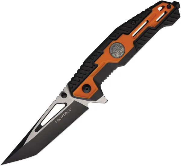 Tac Force Linerlock A-O Black-Org TF2007OR