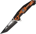 Tac Force Linerlock A/O Black/Org - TF2007OR