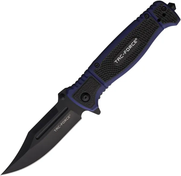 Tac Force Linerlock A-O Black-Blue TF2008BL