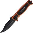 Tac Force Linerlock A/O Black/Org - TF2008OR