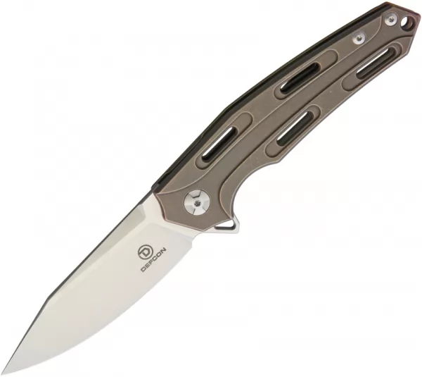 Defcon JK Cutter Framelock Aged Brass TF33341