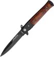 Tac Force Linerlock A/O Wood Onlay - TF428WB