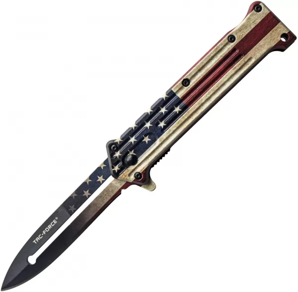 Tac Force Linerlock A-O Flag TF457F