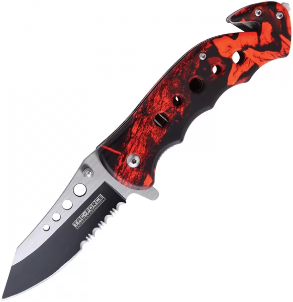 Tac Force Rescue Linerlock A-O Red TF498RC
