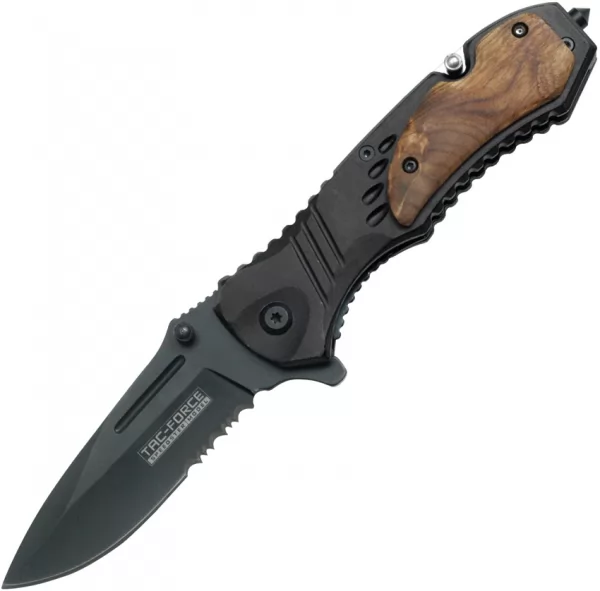Tac Force Rescue Linerlock A-O Wood TF606WS