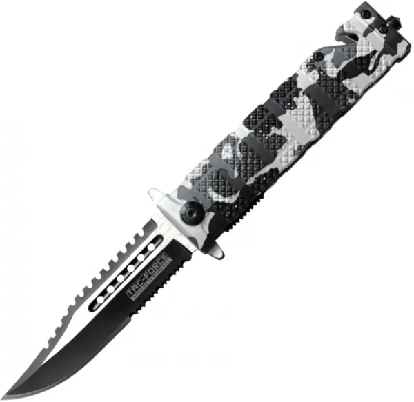 Tac Force Knurled Rescue Linerlock A-O TF710DW
