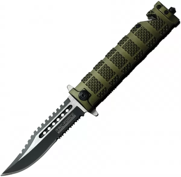 Tac Force Knurled Rescue Linerlock A-O TF710GN