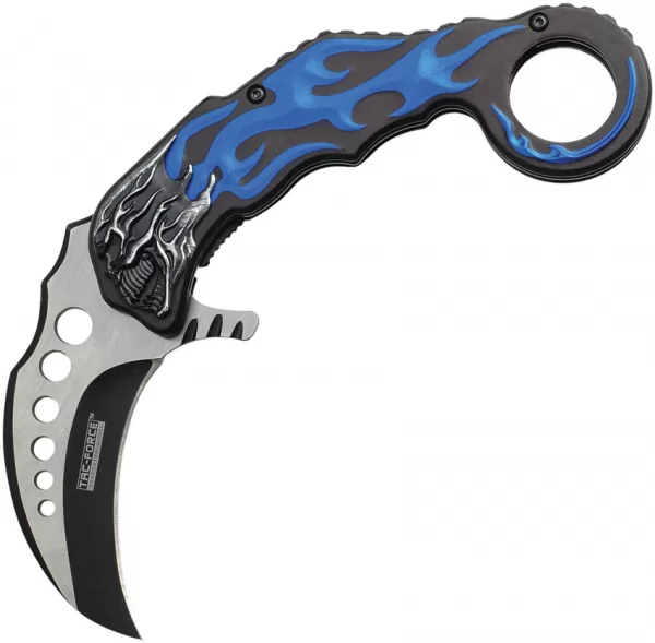 Tac Force Karambit Linerlock A-O Blue TF747BL