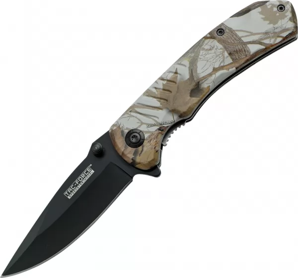 Tac Force Linerlock A-O Brown Camo TF764BC