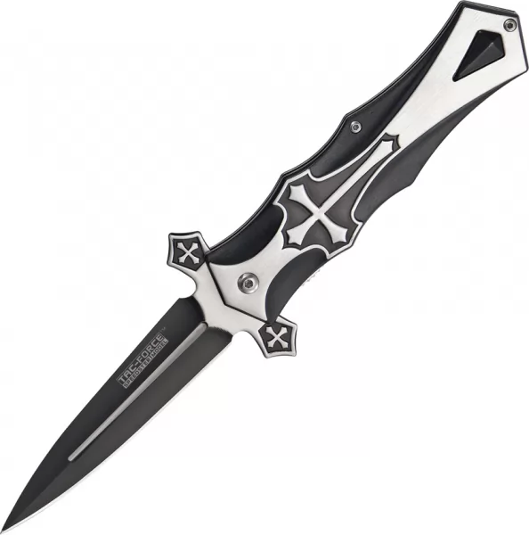 Tac Force Celtic Cross Linerlock Black TF817BK