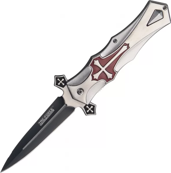 Tac Force Celtic Cross Linerlock Red TF817RD