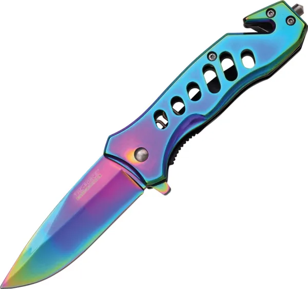 Tac Force Rescue Linerlock A-O Rainbow TF844