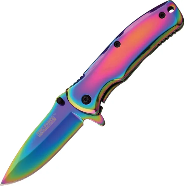 Tac Force Framelock A-O Rainbow TF848RB
