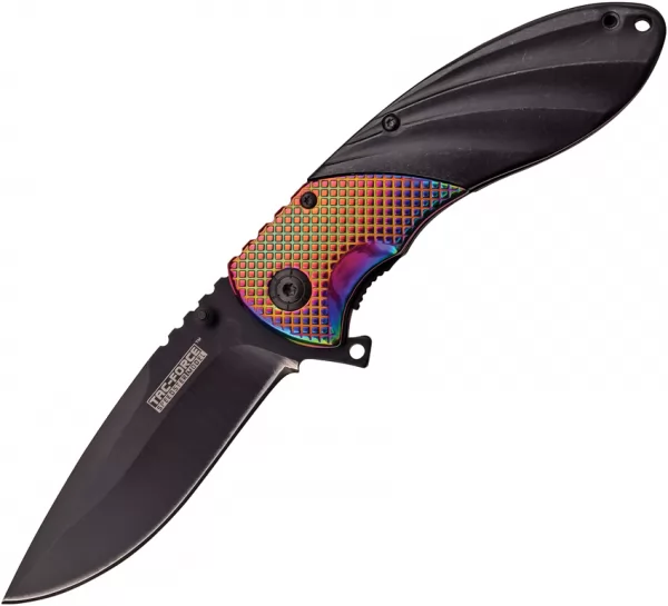 Tac Force Linerlock A-O Black Rainbow TF911BR