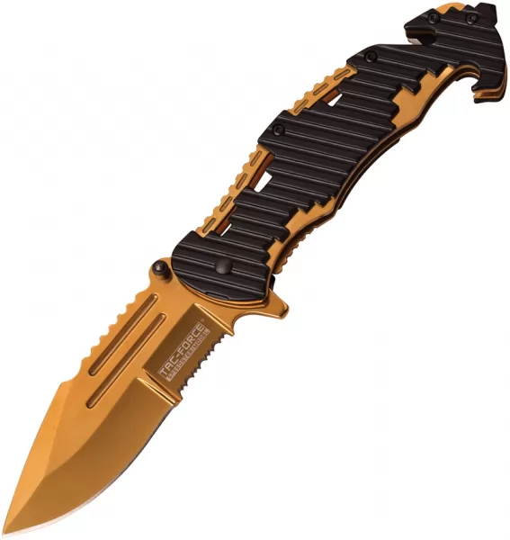 Tac Force Linerlock A-O Gold TF932BG