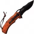 Tac Force Linerlock A-O Brown Pakkawood TF936BW
