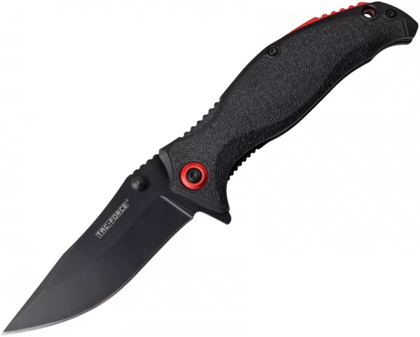 Tac Force Linerlock A-O Black-Red TF964DBK