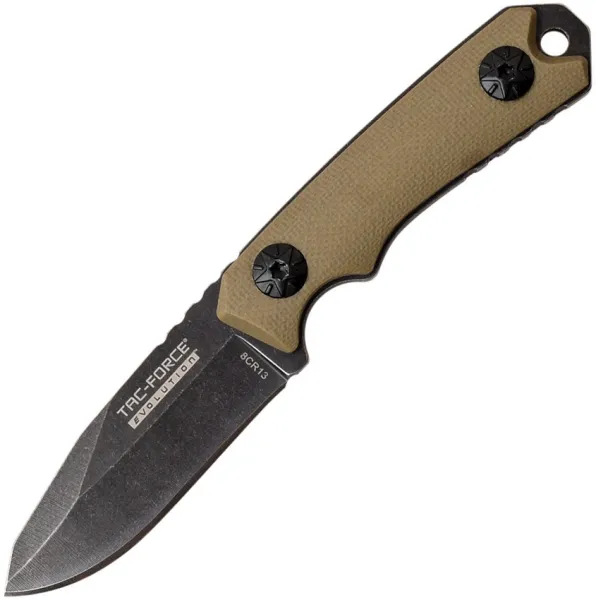 Tac Force Evolution Fixed Blade Tan TFEFIX009TN