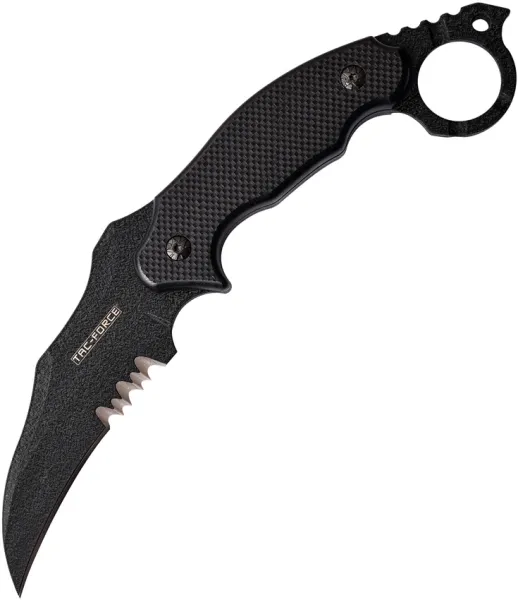 Tac Force Fixed Blade Black TFFIX002BK