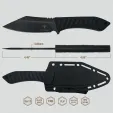 Takumitak Asym Fixed Blade TKF318